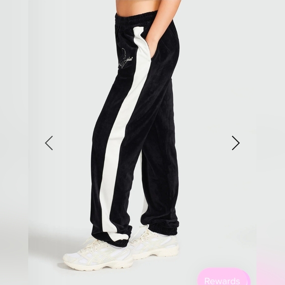Baby Phat Black and White Track Pants - Picture 2 of 3